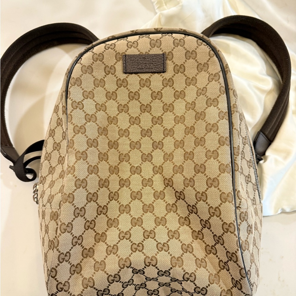Gucci Tan and Brown Monogram Bag